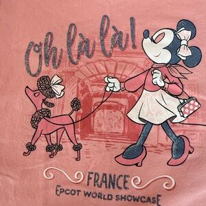 Disney Pink Oh Là Là Minnie Mouse Tee